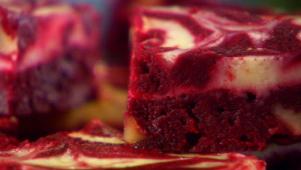 Red Velvet Swirl Brownies