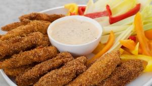 Sweet Chili Chip-Crusted Chicken Fingers